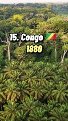 Top 20 des pays colonisés par la France