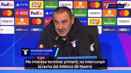 SARRI: "Elegiría el ATLÉTICO DE MADRID para entrenar"