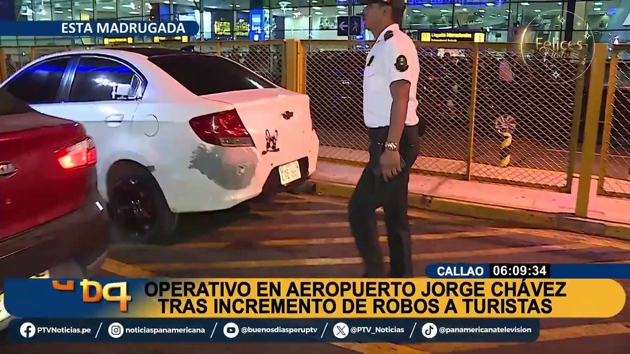 Callao: realizan operativo en el aeropuerto Jorge Chávez ante incremento de robo a turistas