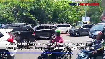 Geng Motor Hadang Warga dan Pengendara dengan Senjata Tajam di Jakarta Utara