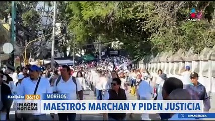 Maestros exigen seguridad y justicia por el asesinato de una profesora en Cuernavaca