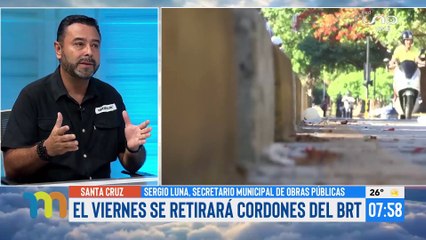 El viernes se retirará cordones del BRT