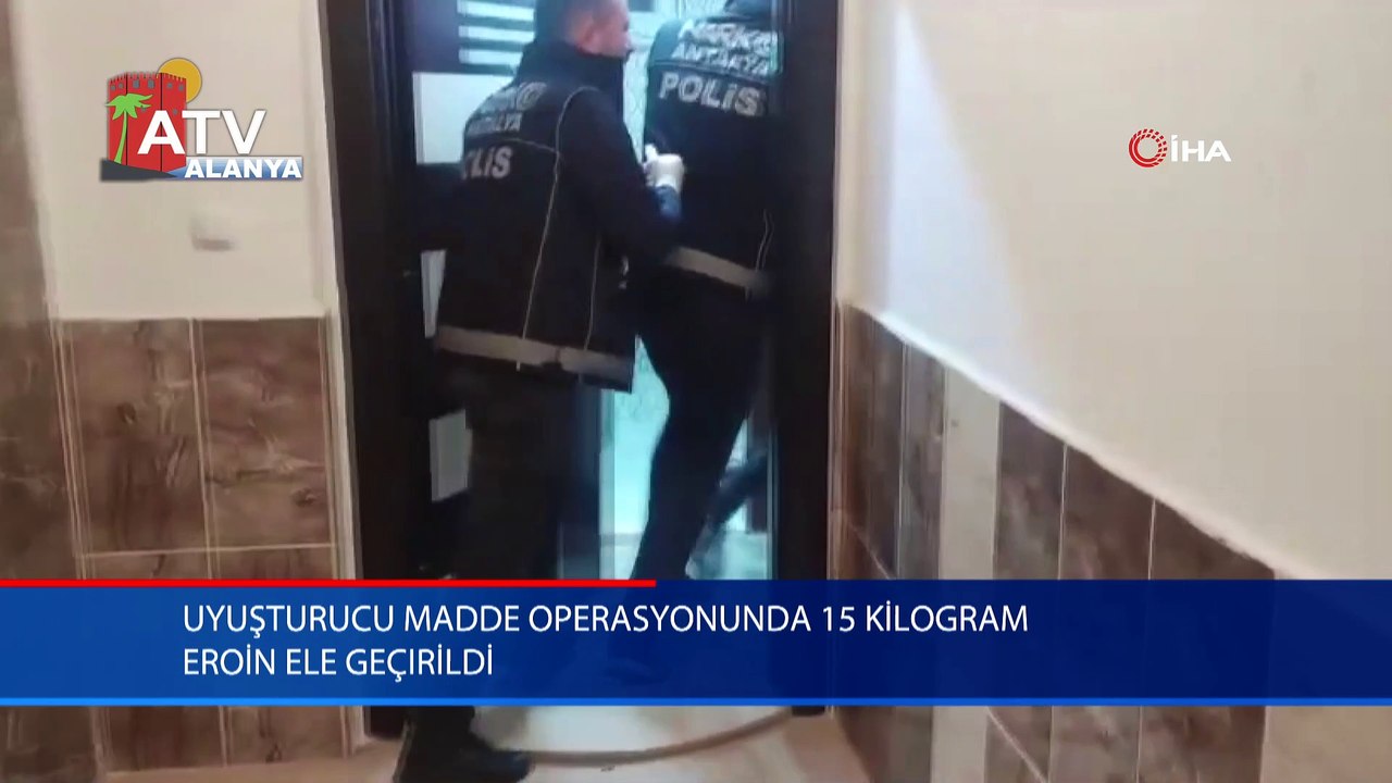 Uyuşturucu madde operasyonunda 15 kilogram eroin ile geçirildi