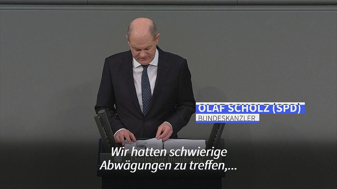 Scholz zum Haushalt 2024: 'Ein guter demokratischer Kompromiss'