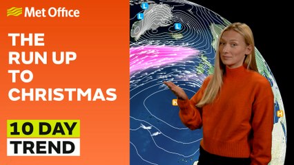 10 Day Trend 13/12/2023– Much drier in the east – Met Office weather forecast UK