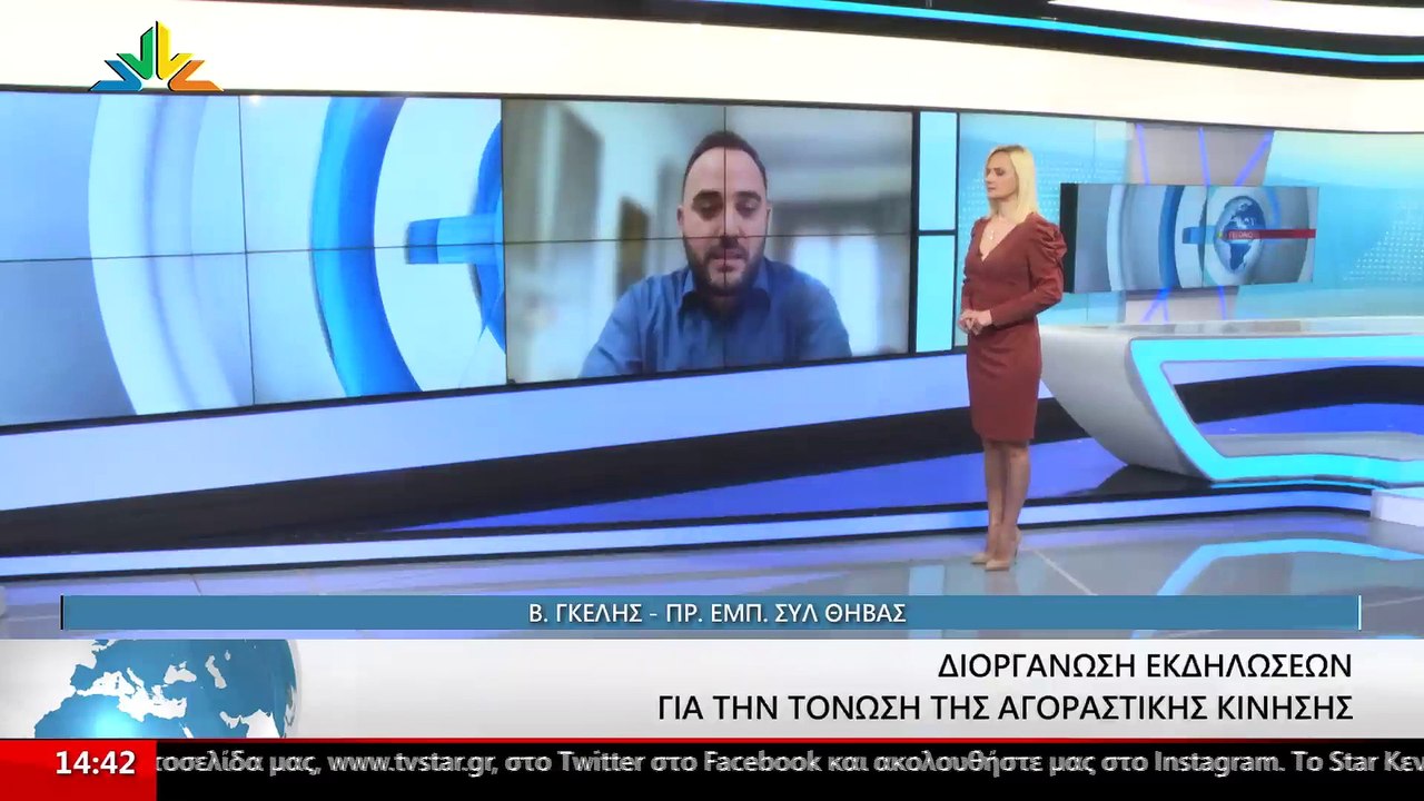 Ο Πρόεδρος Εμπορικού Συλλόγου Θήβας, Βασίλης Γκ...