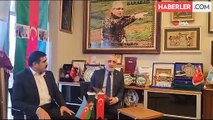 Cumhurbaşkanı Başdanışmanı Topçu Azerbaycan'ın milli kahramanı Hüseyinli ile görüştü
