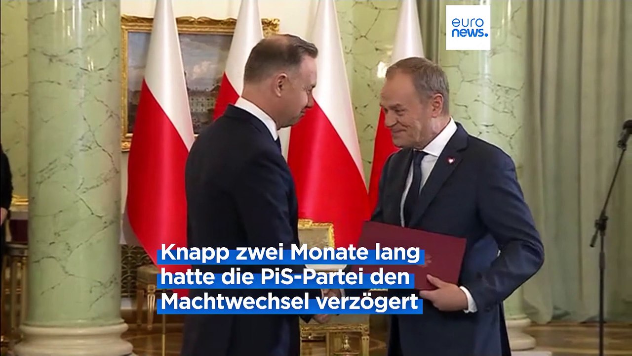Neue polnische Regierung vereidigt: Tusk will Polen zum 'Anführer innerhalb der EU' machen