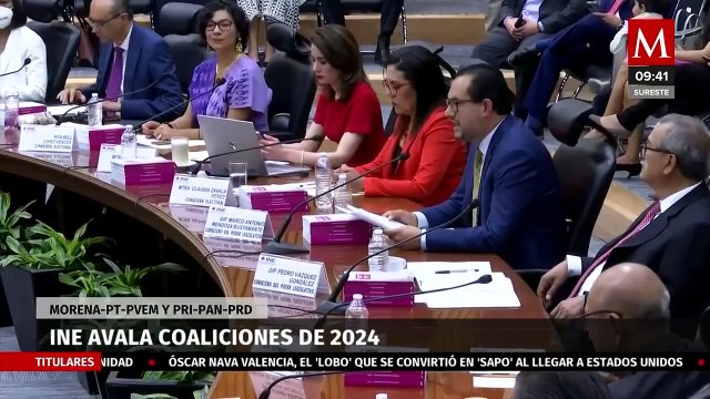 INE avala coaliciones para 2024; Morena-PVEM-PT y PRI-PAN-PRD