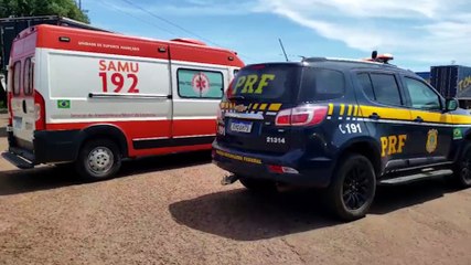 Em surto psiquiátrico, homem dirige de Santa Catarina até Cascavel e é parado pelas equipes do Samu e PRF