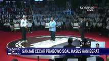 Dicecar Ganjar soal Pelanggaran HAM, Prabowo: Tanya Pak Mahfud