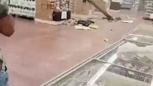 A commercial complex in Ashdod hit after resistance fired a rocket hit at it