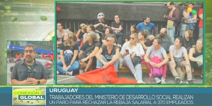 Trabajadores uruguayos del Ministerio de Desarrollo Social rechazan rebaja salarial