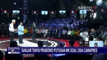 Ini Jawaban Prabowo saat Ditanya Ganjar soal Putusan MK Terkait Usia Cawapres