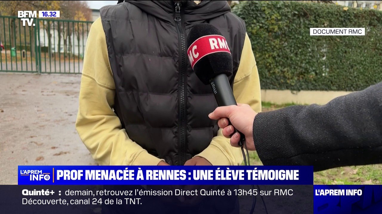 "Elle envoyait des messages à sa copine disant qu'elle allait tuer la prof": Le témoignage d'une camarade de classe de la collégienne qui a menacé sa professeure avec un couteau ce mercredi à Rennes