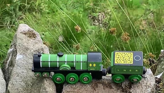 Watching a steam train travel over a viaduct in the Yorkshire Dales National Park