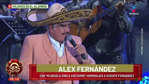 Alex Fernández hace HOMENAJE a Vicente Fernández con: Mi abuelo vino a visitarme