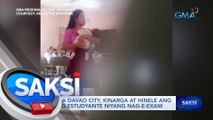 Guro sa Davao City, kinarga at hinele ang baby ng estudyante niyang nag-e-exam | Saksi