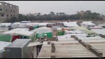 A Gaza palestinesi sfollati nelle tende tra fango e allagamenti