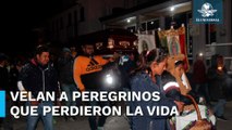 Despiden a peregrinos que perdieron la vida tras ser atropellados en la México-Puebla