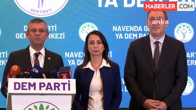 CHP Genel Başkanı Özgür Özel, DEM Partisi Eş Genel Başkanlarını ziyaret etti