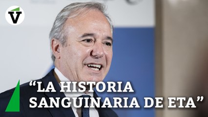 Azcón asegura que la moción de censura de Pamplona le recuerda "la historia sanguinaria de ETA"