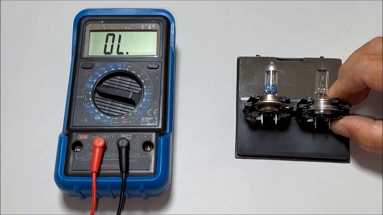 How to Test a H7 Headlight Globe with a Multimeter video Dailymotion