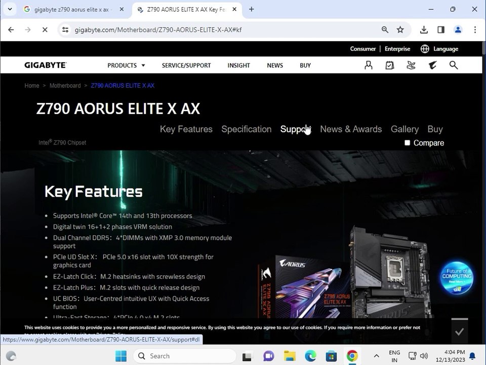 Z790 AORUS ELITE X AX Download Driver