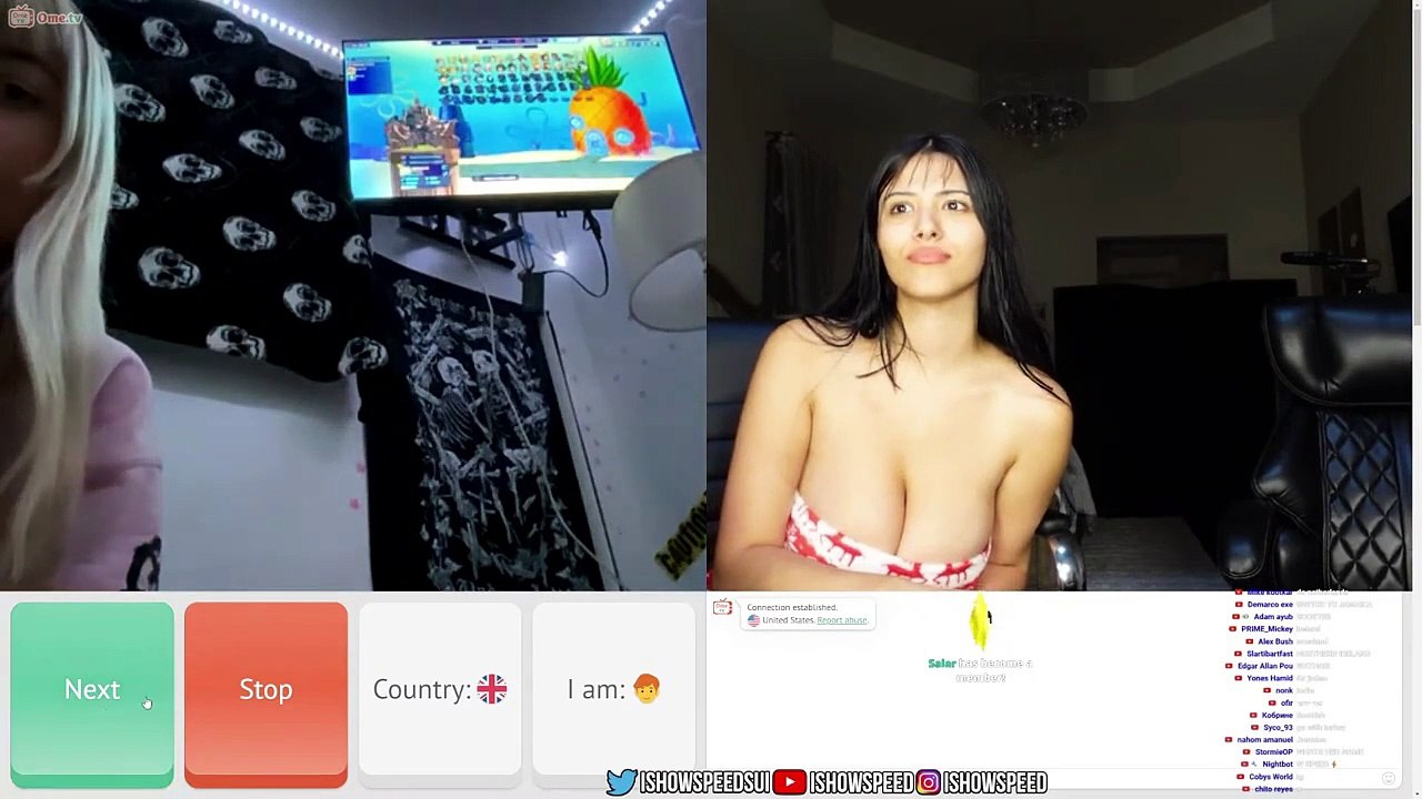 iShowSpeed With H*ot Model Omegle