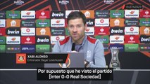Xabi Alonso sorprende hablando sobre el nivel de la Real Sociedad en la Champions League