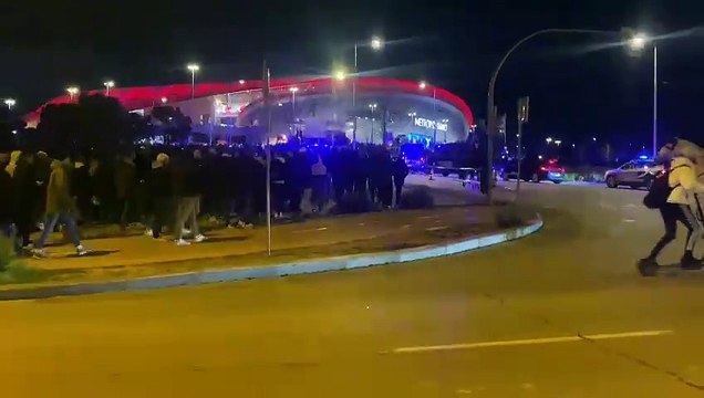 Madrid, i laziali verso lo stadio