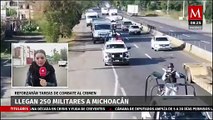 Llegan militares a Michoacán para reforzar combate al crimen organizado