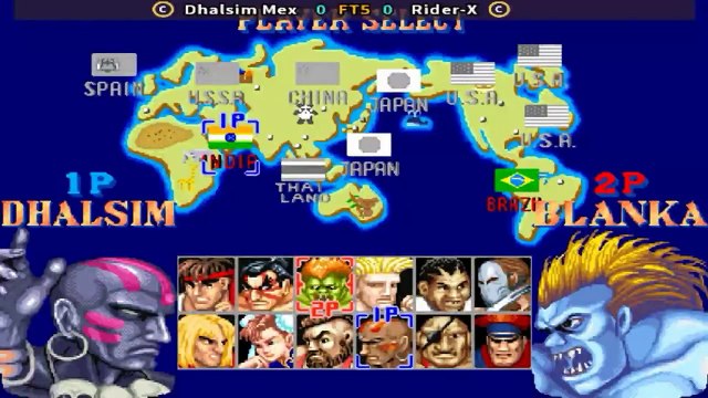 Dhalsim Mex vs Rider-X - Street Fighter II'_ Champion Edition - FT5