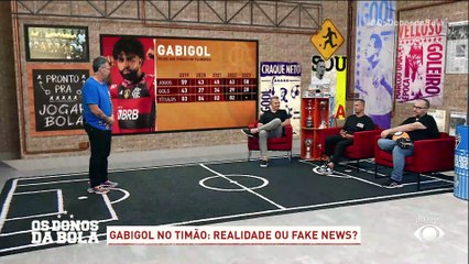 Neto compara números de jogadores do Corinthians com Gabigol e pede atacante no Timão