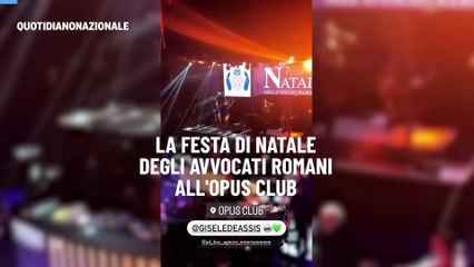 La festa di Natale degli avvocati romani all'Opus Club