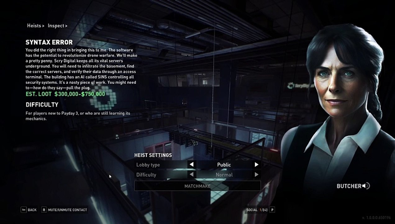 PAYDAY 3 - Contenido del paquete de DLC Syntax Error