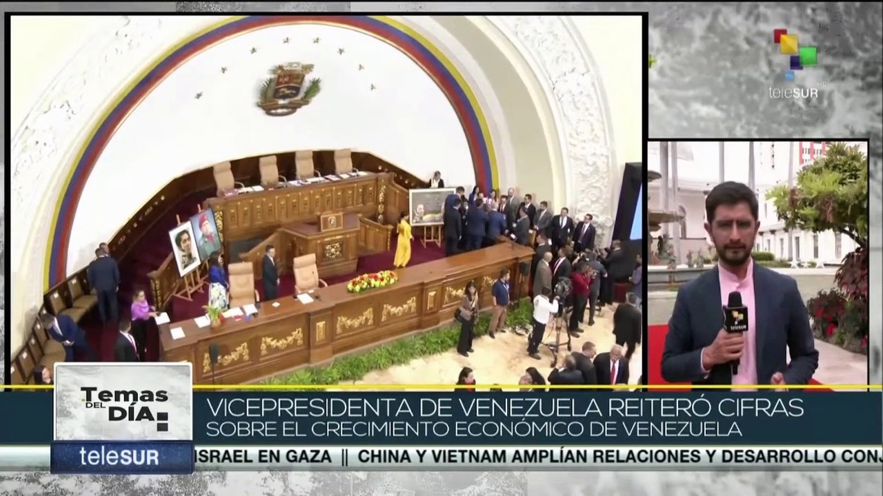 Venezuela: Vicepdta. expuso en la Asamblea Nacional el presupuesto de 2024