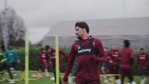 West Ham train ahead of UEFA Europa League clash with Freiburg