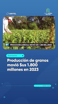 Producción de granos movió $us 1.800 millones en 2023