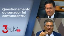 Hamilton Mourão pergunta a Flávio Dino na CCJ do Senado sobre decisões do passado