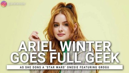 Ariel Winter Shows Off 'Star Wars'' Grogu Onesie, And I Think Din Djarin Would Begrudgingly Approve
