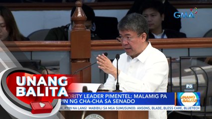 Senate Minority Leader Pimentel: Malamig pa ang usapin ng Cha-Cha sa Senado | UB