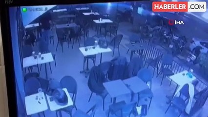 Adana'da Starbucks'a yapılan silahlı saldırının güvenlik kamera görüntüleri ortaya çıktı