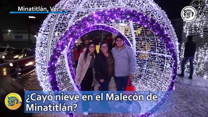 ¿Cayó nieve en el Malecón de Minatitlán? esto sabemos