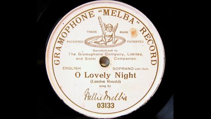 Nellie Melba - Addio (1910)