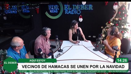 Vecinos del barrio Hamacas se unen por navidad