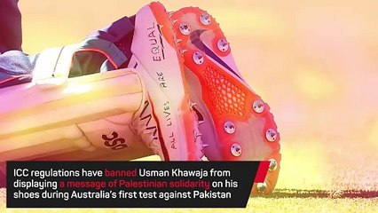 Khawaja to fight ICC ban on shoe slogan