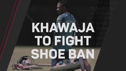 Khawaja to fight ICC ban on shoe slogan