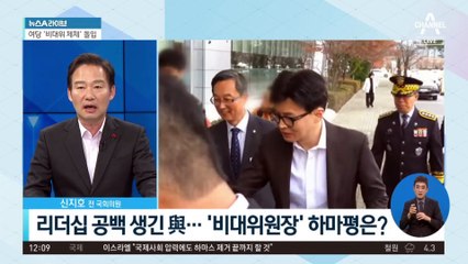 한동훈 조기 등판?…與 비대위원장에 韓 우선 검토