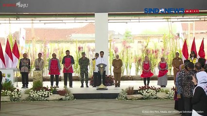 Presiden Jokowi Resmikan Pasar Induk Among Tani Kota Batu